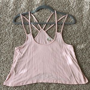 Light pink crop top